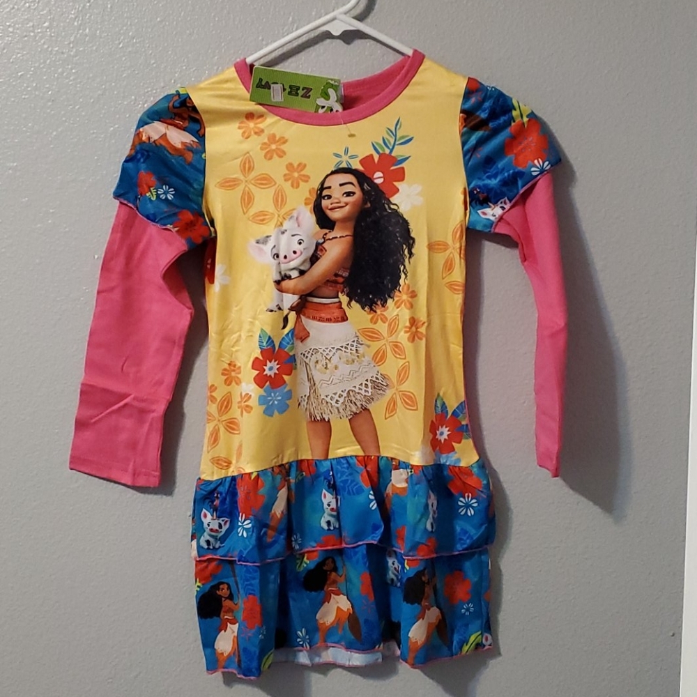 Moana long sleeve dress